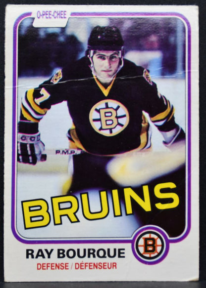 1981-82 O-Pee-Chee Ray Bourque 1 Boston Bruins 8656
