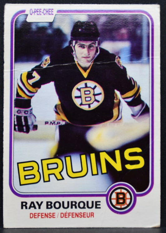 1981-82 O-Pee-Chee Ray Bourque 1 Boston Bruins 8656