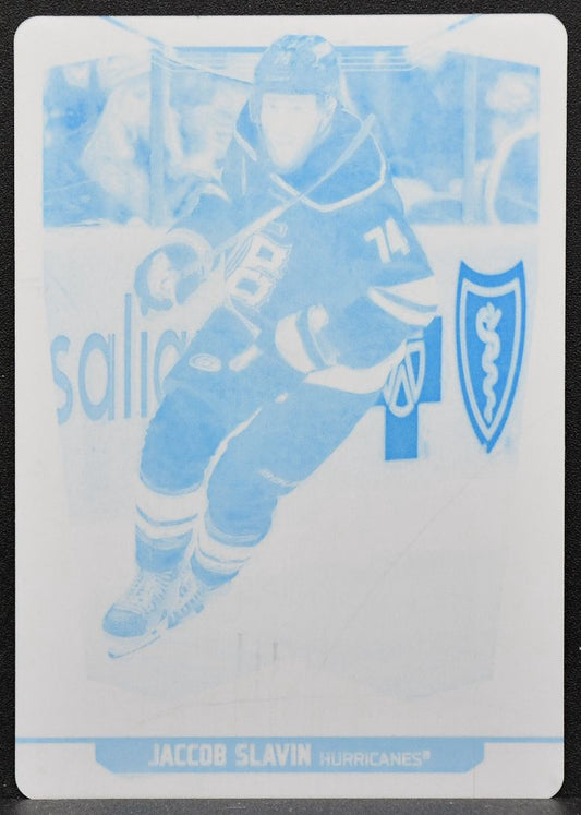 2024-25 O-Pee-Chee Cyan Priting Plate Jaccob Slavin 288 Carolina Hurricanes 1/1 8747