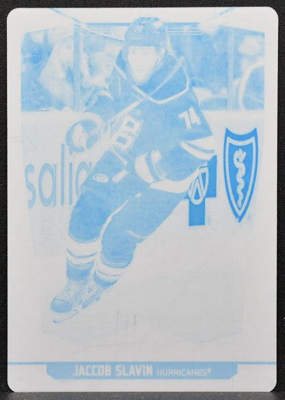 2024-25 O-Pee-Chee Cyan Priting Plate Jaccob Slavin 288 Carolina Hurricanes 1/1 8747