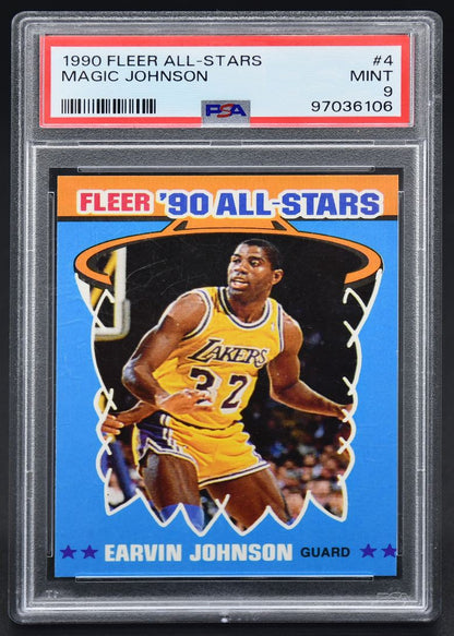 1990-91 Fleer All-Stars Earvin Johnson 4 L.A. Lakers