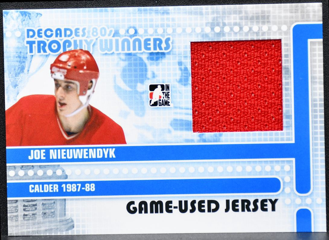 2011-12 ITG Decades 1980s Trophy Winners Jersey Nieuwendyk Canada Jersey 8549