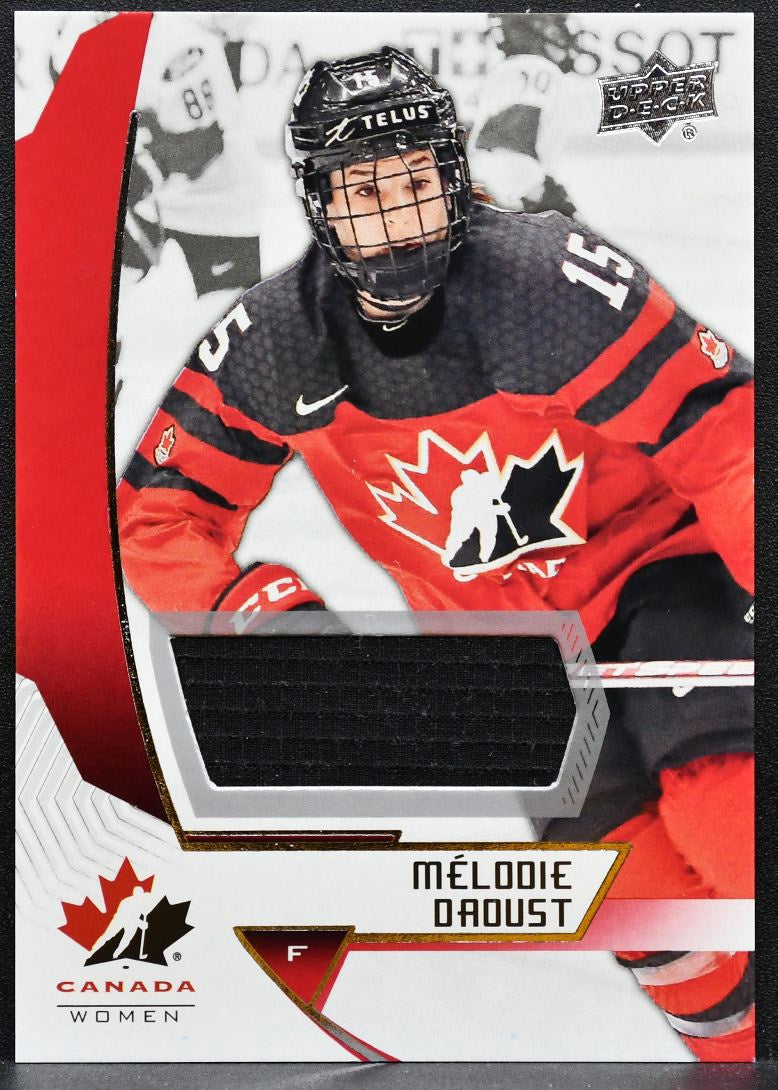 2019-20 UD Team Canada Juniors Jersey Melodie Daoust 43 Canada Jersey 1113