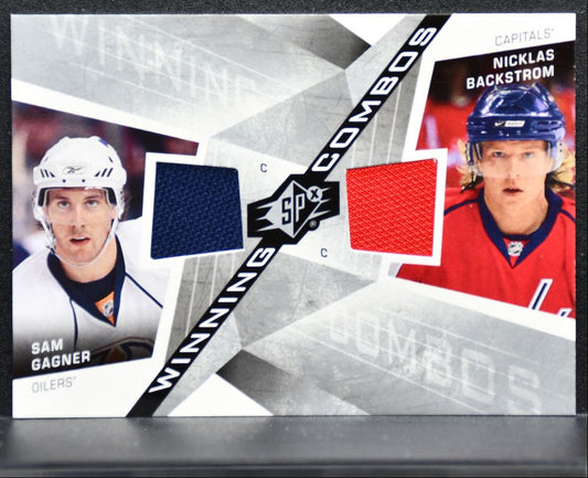 2008-09 SPx Winning Combos Sam Gagner/Nicklas Backstrom Jersey 1595