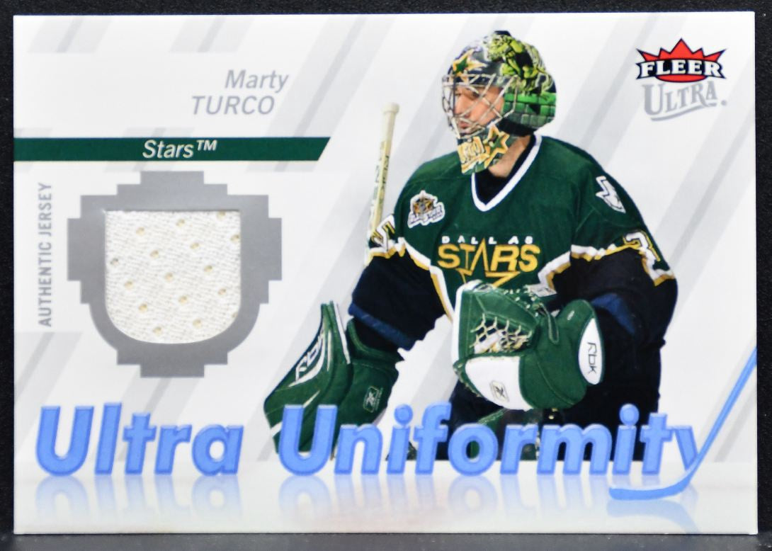 2007-08 Fleer Ultra Uniformity Marty Turco U-MT Dallas Stars Jersey 5245