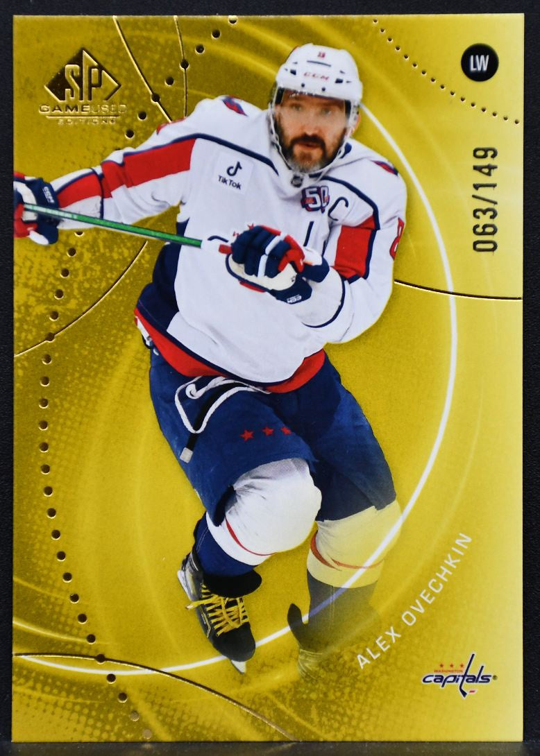 2025-26 SP Game Used Gold Alex Ovechkin 169 Washington Capitals 063/149 7000