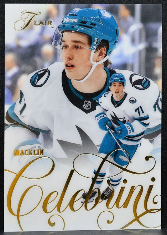 2025-26 Flair Macklin Celebrini 106 San Jose Sharks 1051