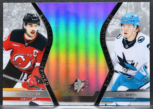 2025-26 SPx Excellence Redefined Nico Hischier / Will Smith Devils / Sharks 6651