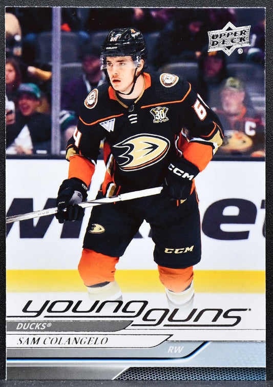 2024-25 Upper Deck Series 1 Young Guns Sam Colangelo 240 Anaheim Ducks RC 3734