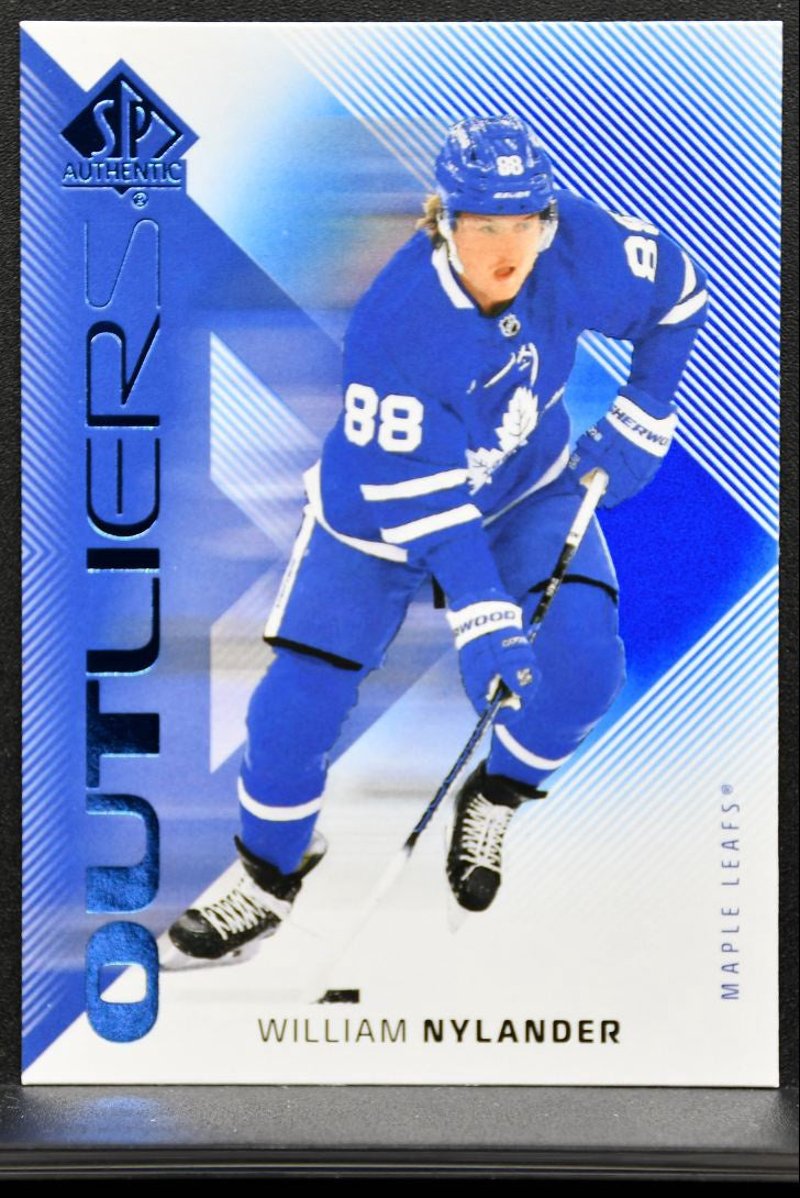 2025-26 SP Authentic Outliers Blue William Nylander Toronto Maple Leafs 9102