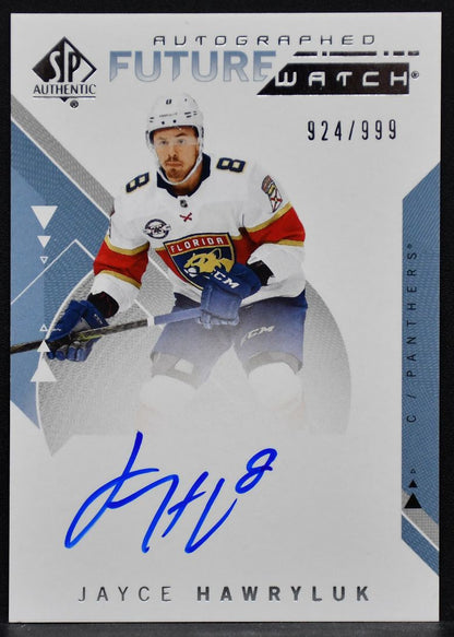 2018-19 SP Authentic Future Watch Auto Jayce Hawryluk 233 RC Auto 924/999