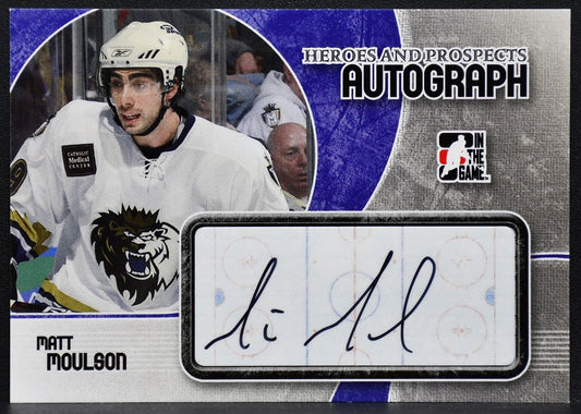 2007-08 In The Game Heroes and Prospects Auto Matt Moulson A-MM Monarchs 2179