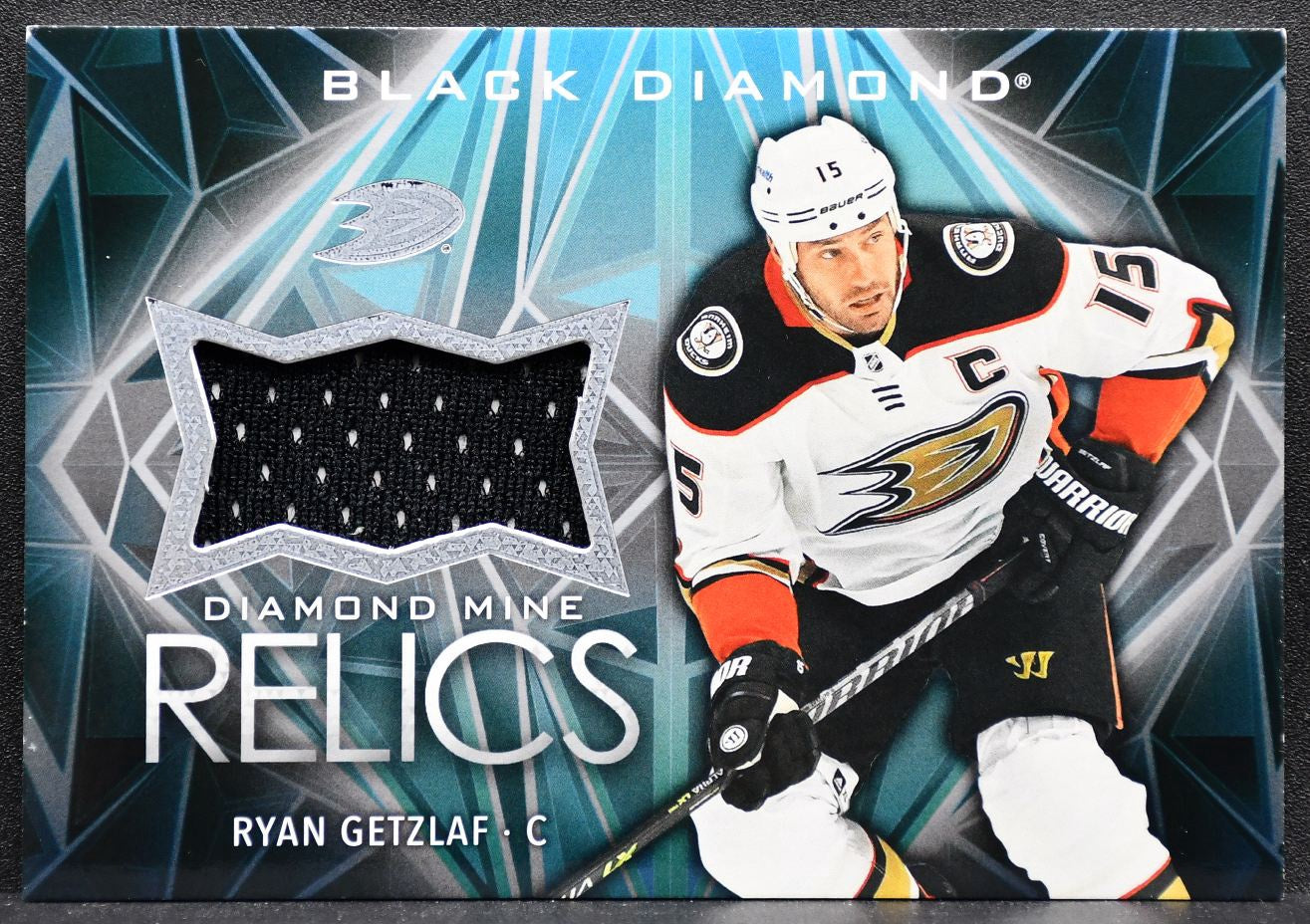 2024-25 UD Black Diamond Mine Relics Ryan Getzlaf DMR-RG Ducks Jersey 3369