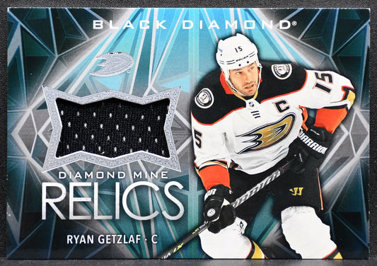 2024-25 UD Black Diamond Mine Relics Ryan Getzlaf DMR-RG Ducks Jersey 3369