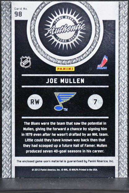 2011-12 Panini Titanium Game-Worn Gear Joe Mullen 98 Jersey 8748