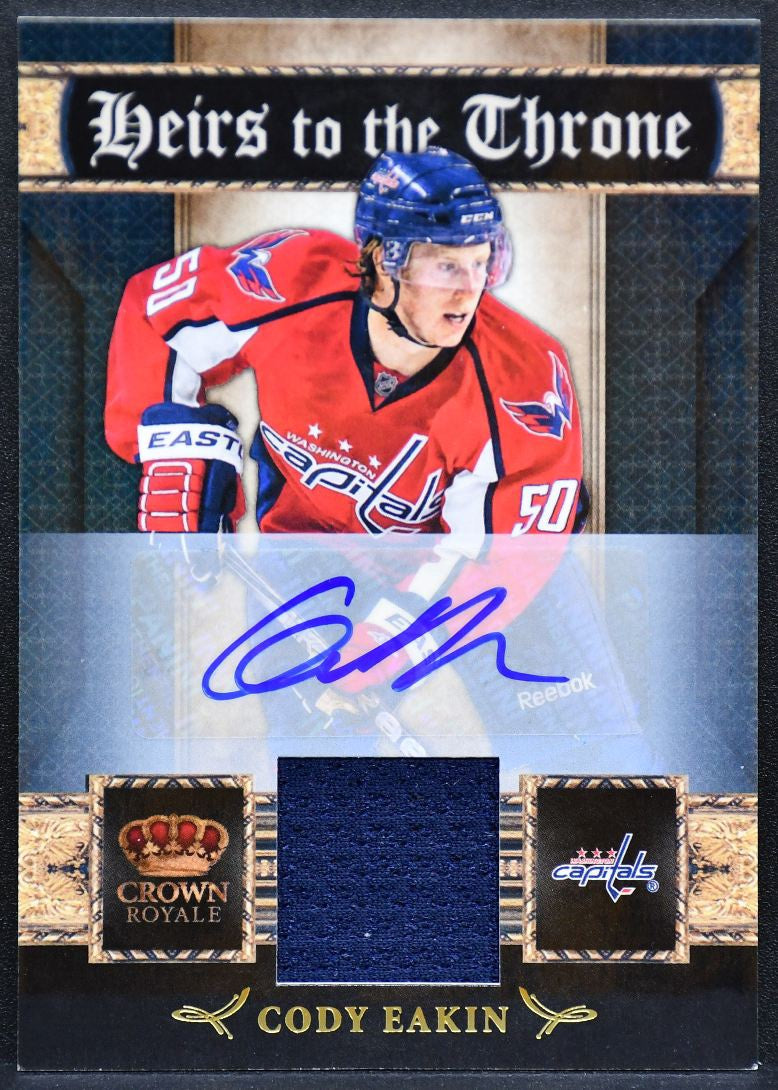 2011-12 Panini Crown Royale Heirs Eakin 28 Capitals Auto 078/100 Jersey 2841