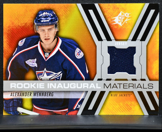 2014-15 SPx Rookie Inaugural Materials Wennberg RC Jersey 0414
