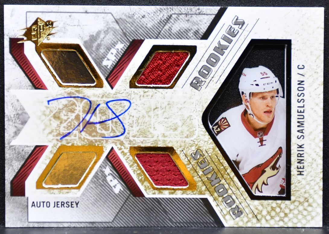2015-16 SPx Rookie Jersey Auto Samuelsson RC Auto 283/499 Jersey 6242