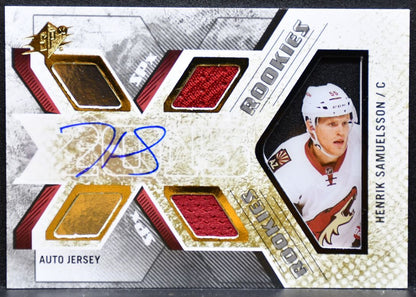 2015-16 SPx Rookie Jersey Auto Samuelsson RC Auto 283/499 Jersey 6242