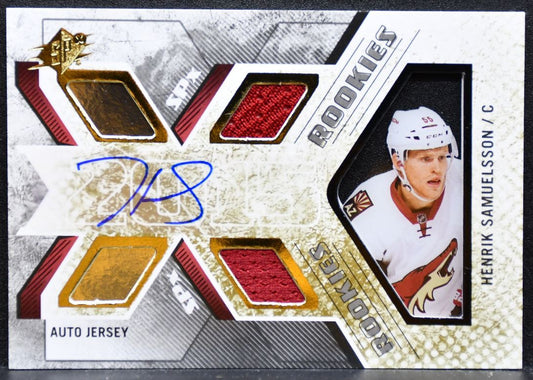 2015-16 SPx Rookie Jersey Auto Samuelsson RC Auto 283/499 Jersey 6242
