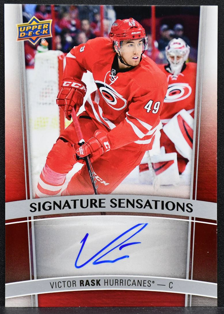 2015-16 UD Series 1 Signature Sensations Victor Rask SS-VR Auto