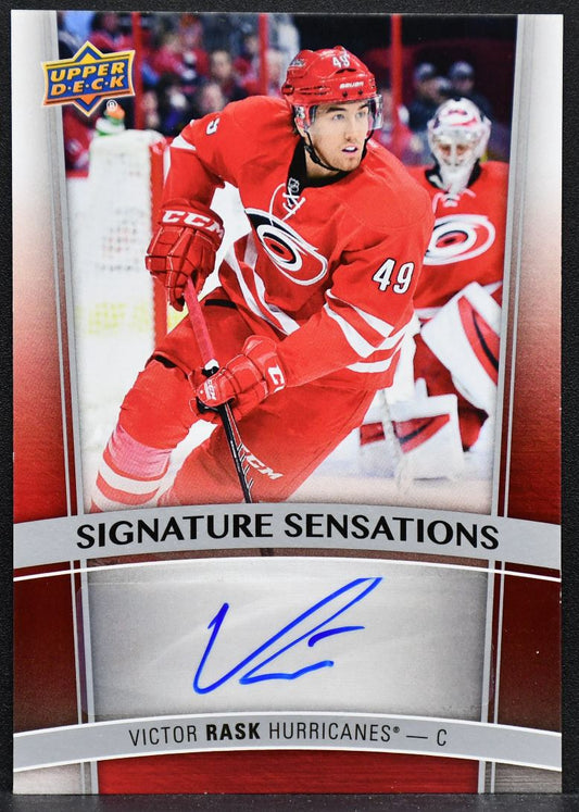 2015-16 UD Series 1 Signature Sensations Victor Rask SS-VR Auto