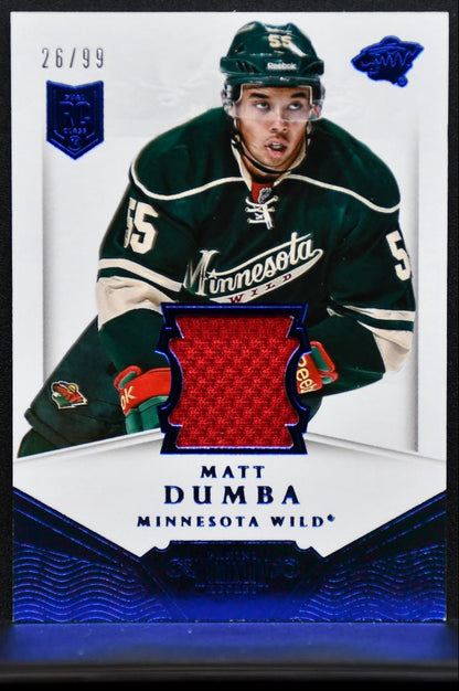 2013-14 Panini Dominion Material Matt Dumba Minnesota Wild RC 26/99 Jersey 5715
