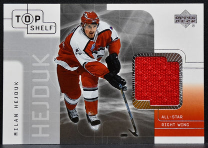 2002-03 Upper Deck Top Shelf Jersey Milan Hejduk Colorado Avalanche Jersey 0639