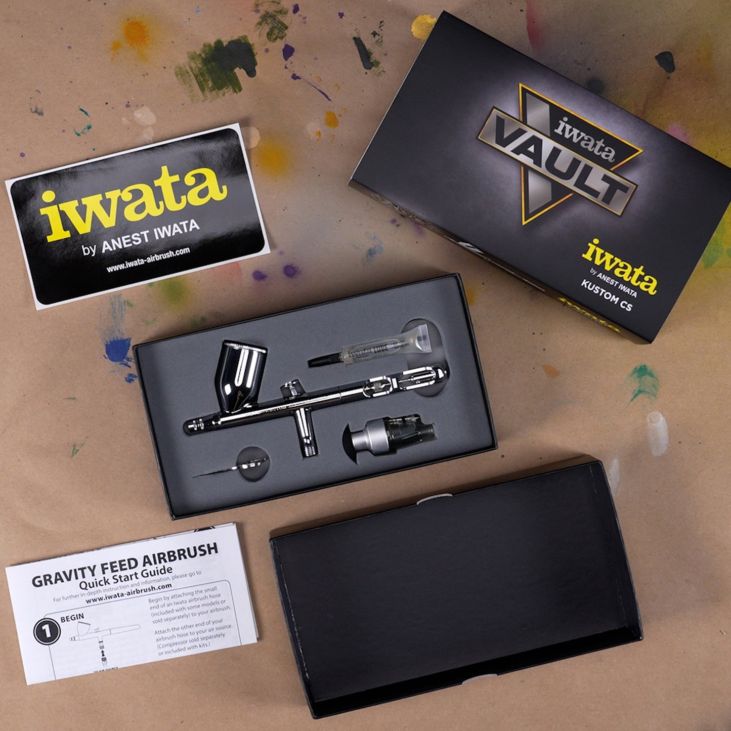 Iwata Vault Kustom CS Gravity Feed Dual Action Airbrush (Limited Edition)