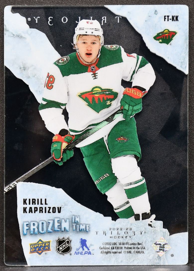 2022-23 UD Trilogy Frozen in Time Kirill Kaprizov FT-KK Minnesota Wild 020/275 8052