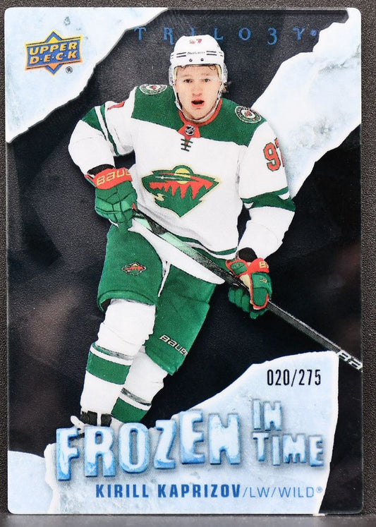 2022-23 UD Trilogy Frozen in Time Kirill Kaprizov FT-KK Minnesota Wild 020/275 8052