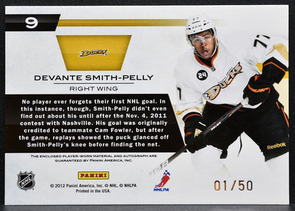 2011-12 Panini Elite Breed Materials Auto Smith-Pelly RC Auto 01/50 Jersey 6991