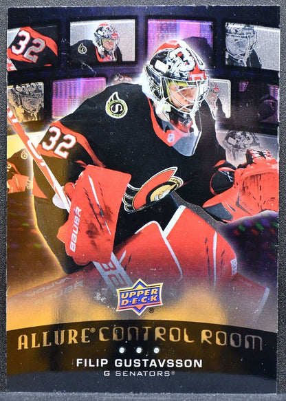 2021-22 Upper Deck Allure Control Room Filip Gustavsson CR-5 Senators RC 1228