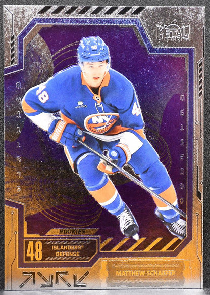 2025-26 SkyBox Metal Universe Rookie Matthew Schaefer New York Islanders RC 1914