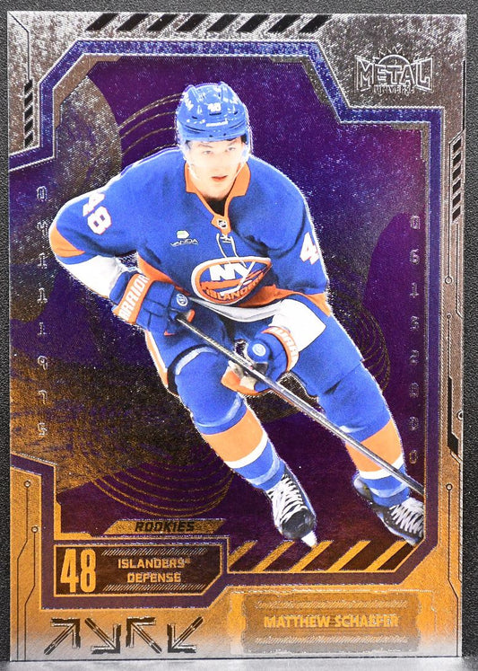 2025-26 SkyBox Metal Universe Rookie Matthew Schaefer New York Islanders RC 1914