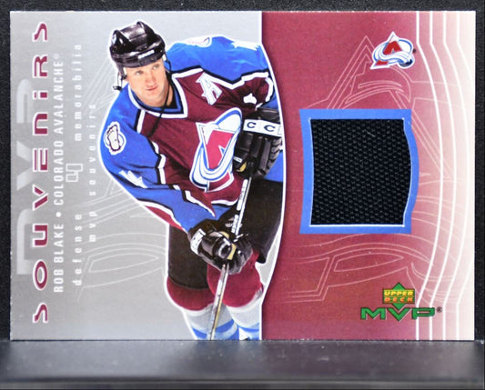 2003-04 Upper Deck MVP Souvenirs Rob Blake S4 Colorado Avalanche Jersey 2431