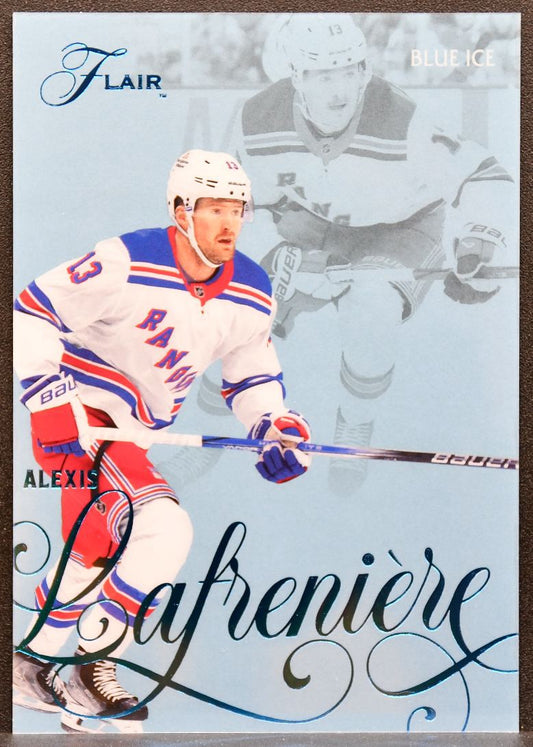 2025-26 Flair Image B Variant Blue Ice Alexis Lafreniere 86 Rangers 13/25 4629