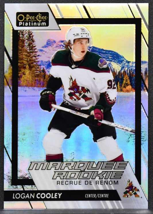 23-24 OPC Platinum Marquee RCs Pond Hockey Logan Cooley 2 Coyotes RC 7405