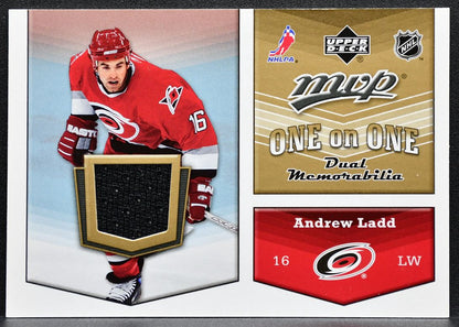 2007-08 UD MVP One on One Andrew Ladd/Ryan Craig OO-LC Hurricanes/Lightning 4398