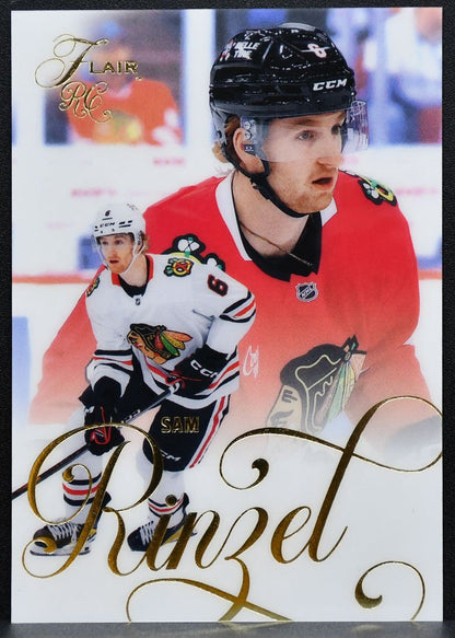 2025-26 Flair Rookie Sam Rinzel 179 Chicago Blackhawks RC 0382