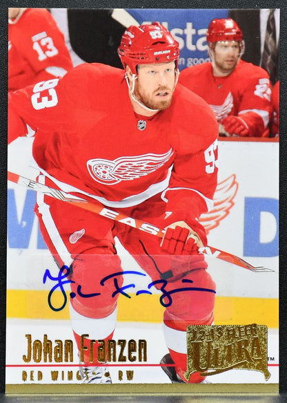 2012-13 Fleer Retro '94 Ultra Johan Franzen 94-12 Detroit Red Wings Auto 1365