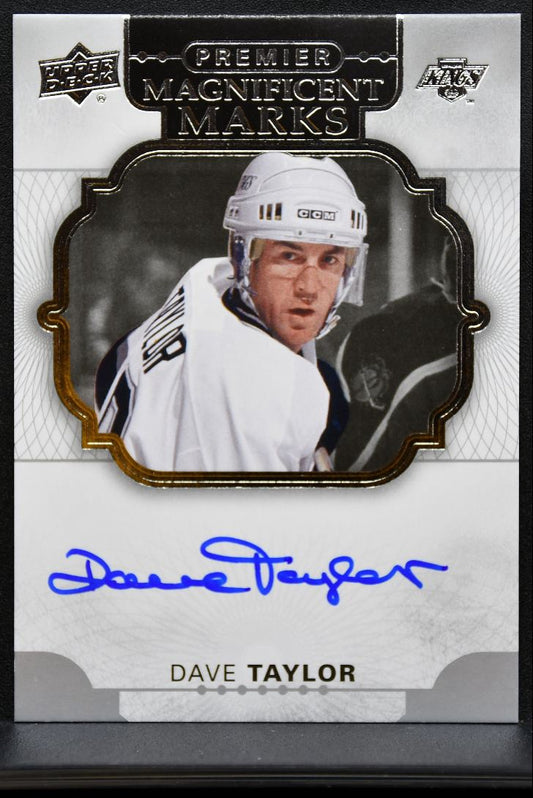 2017-18 UD Premier Magnificent Marks Auto Dave Taylor MM-DT Kings Auto 1714