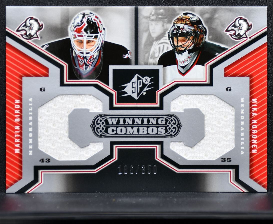 2005-06 SPx Winning Combos Dual Jersey Biron/Noronen /350 Jersey 2661