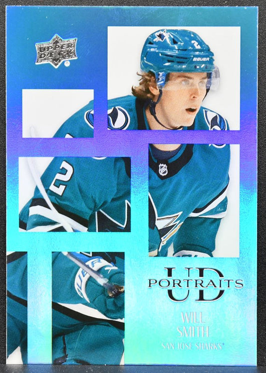 2024-25 Upper Deck Series 2 UD Portraits Will Smith P58 San Jose Sharks RC 7398