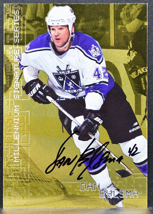 1999-100 Be a Player Millennium Autographs Gold Dan Bylsma 124 Auto 4396