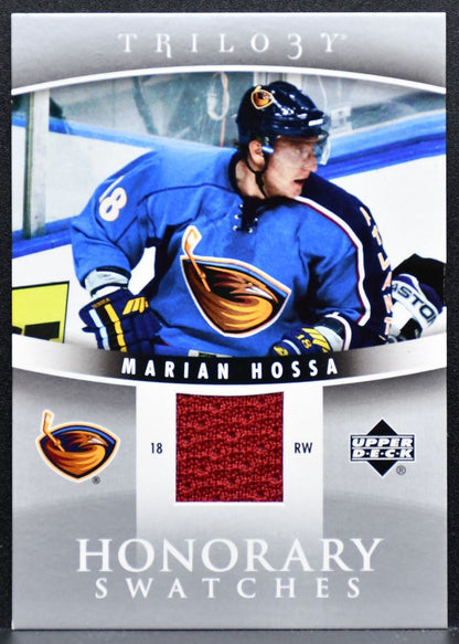 2006-07 Upper Deck Trilogy Honorary Swatches Marian Hossa Thrashers Jersey 7454