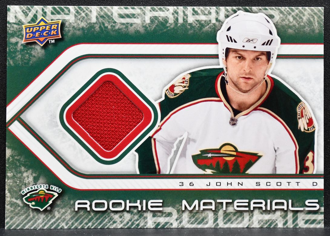 2009-10 Upper Deck Series 2 Rookie Materials John Scott Wild RC Jersey 4690