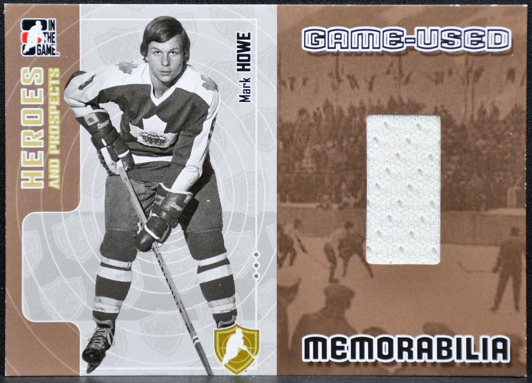 2005-06 ITG Heroes and Prospects Hero Memorabilia Mark Howe Flyers Jersey 0818