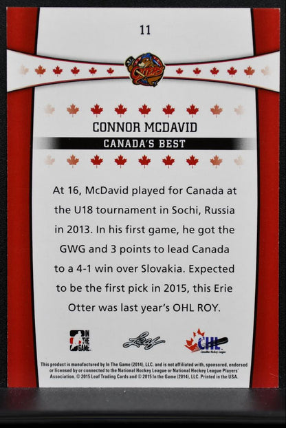 2015-16 ITG Canada's Best Connor McDavid 11 7642