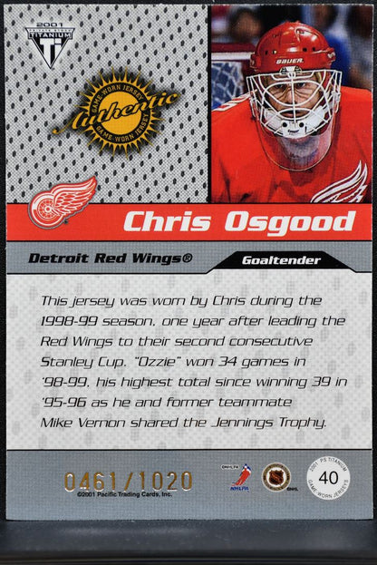 2000-01 Pacific Private Stock Titanium Draft Day Osgood /1020 Jersey 0260